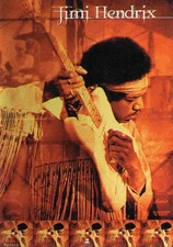 Original SEALED Vintage JIMI HENDRIX Poster - RED, 1999, 34.5" x 22, MINT, 7547