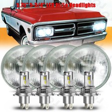 4pcs 5.75 5-34 Round Led Headlights For Gmc C15c1500 1961-1972 Pickup C2500