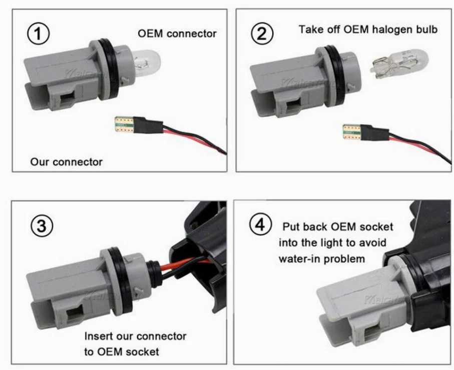 Señal de giro LED de luz de señalización lateral para Nissan Cube Juke Leaf Qashqai X-trail Foto 2 de 2