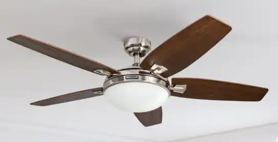 Ventiladores de techo Honeywell Carmel 48 pulgadas con control remoto acabado níquel cepillado Foto 2 de 3