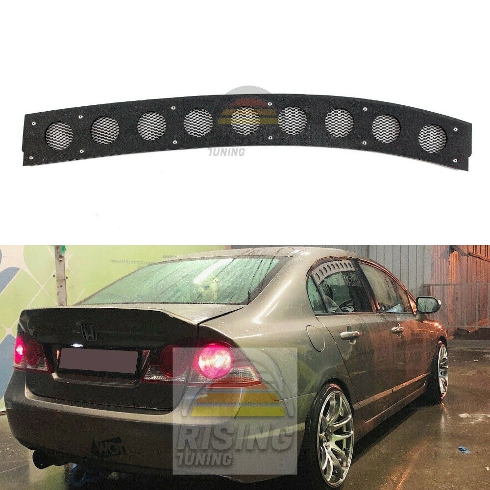 Rear Window Vents for Honda Civic Sedan 8th gen 05-11 Mesh Plastic