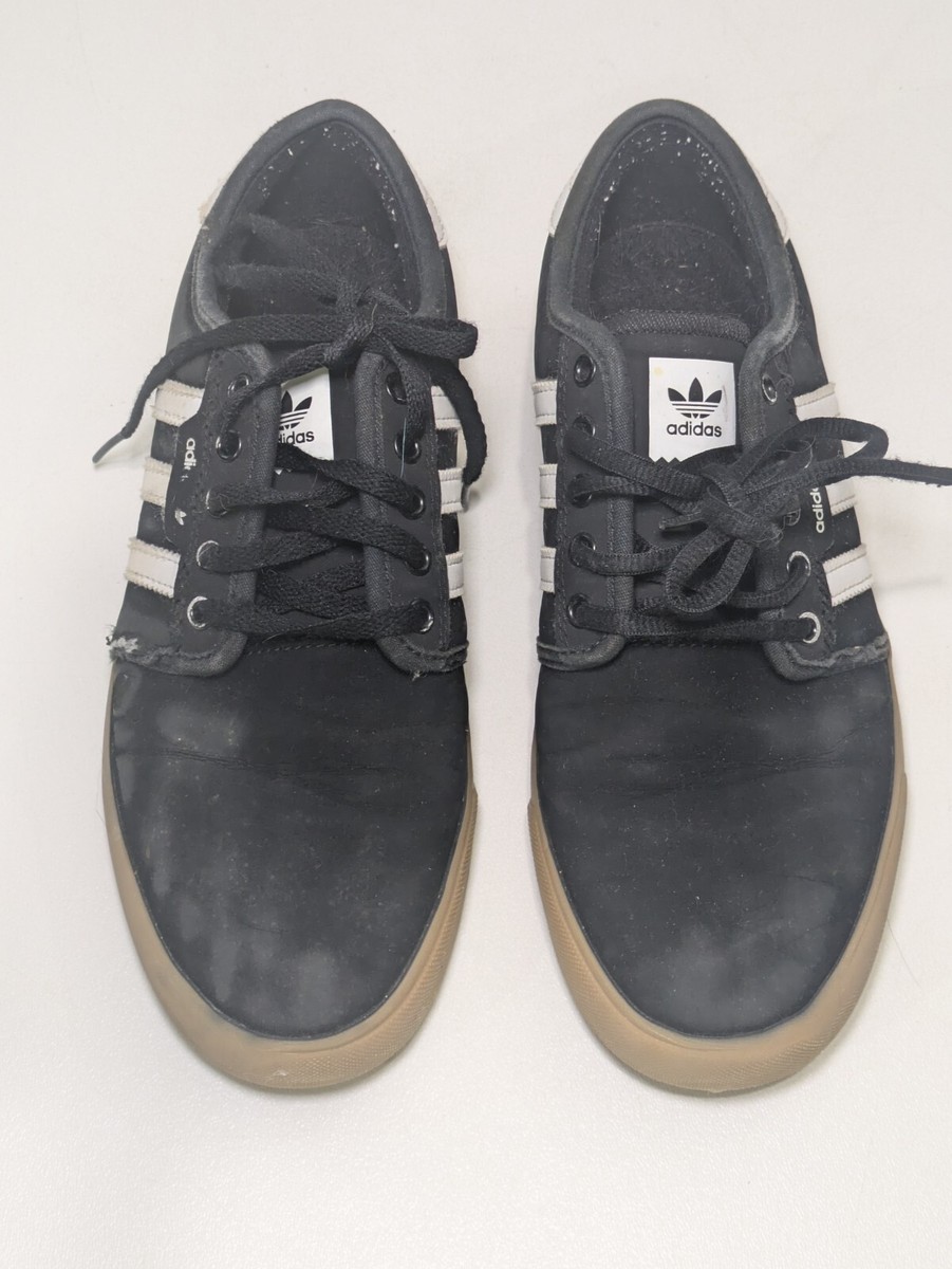 Adidas Seeley Skate Shoe - Core Black/White/Gum, 7 US