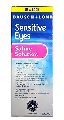Lens Solution by Bausch & Lomb Sensitive Eyes Solution for Soft & Gas Permeab...