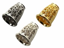 4 St. Kordelenden 0,45 &euro;/St. Metall 5 mm Schn&ouml;rkel