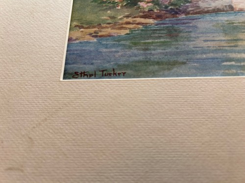 "Bermuda Scenes" Ethel Tucker from Color Plates, Framed Watercolor Print 17x13 - Picture 6 of 9