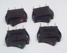 4 Types SPOT Illuminated 125v 240v 16A Double Pole Slim Rocker Switch