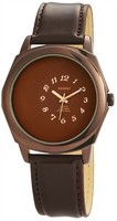 Akzent Herrenuhr Uhr Analog Armbanduhr Lederimitationarmband Braun 3 Atm #775700