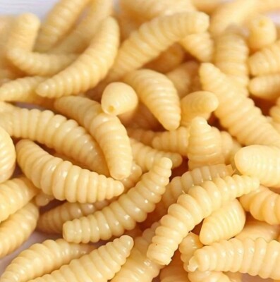 100Artificial Soft Imitation Bait Maggots Grub Lure Fake for Carp Hair Rigs Chod
