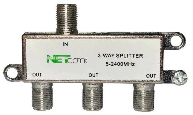 PACK 2 of 3-way Cable TV Splitter 3 way coax signal split Antenna RG6 - Image 2 of 2