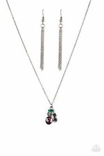 Paparazzi - Time To Be TimelessNecklace Starlet Twinkle Earring " Multi Set"