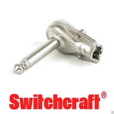 Switchcraft 228 Right Angle Pancake Plug, Nickel - The Original Pancake Plug