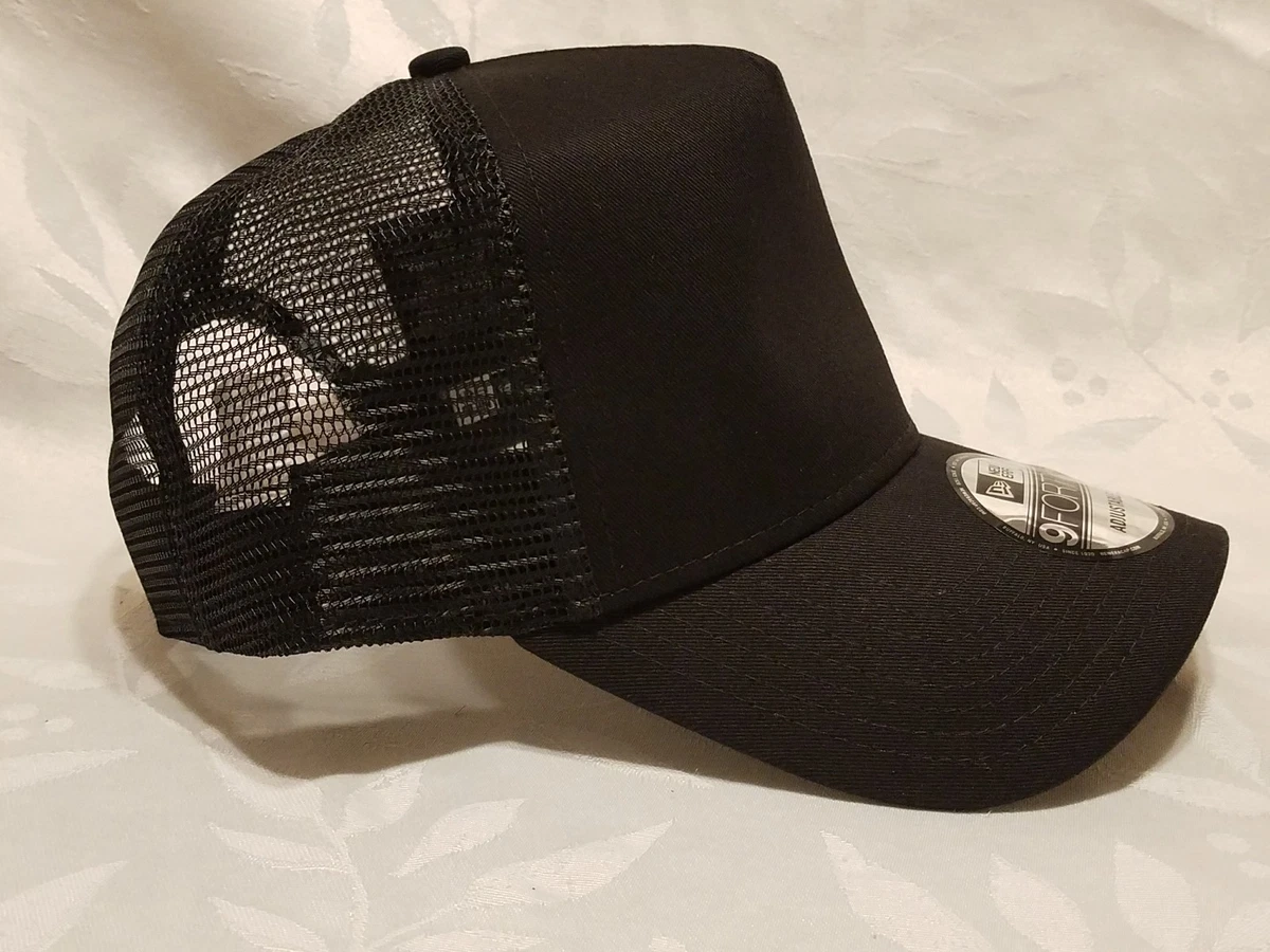 lekken Winkelier Iedereen 1X - New Era 9FORTY Snapback Trucker Cap Blank { BLACK } 9Forty New Era |  eBay