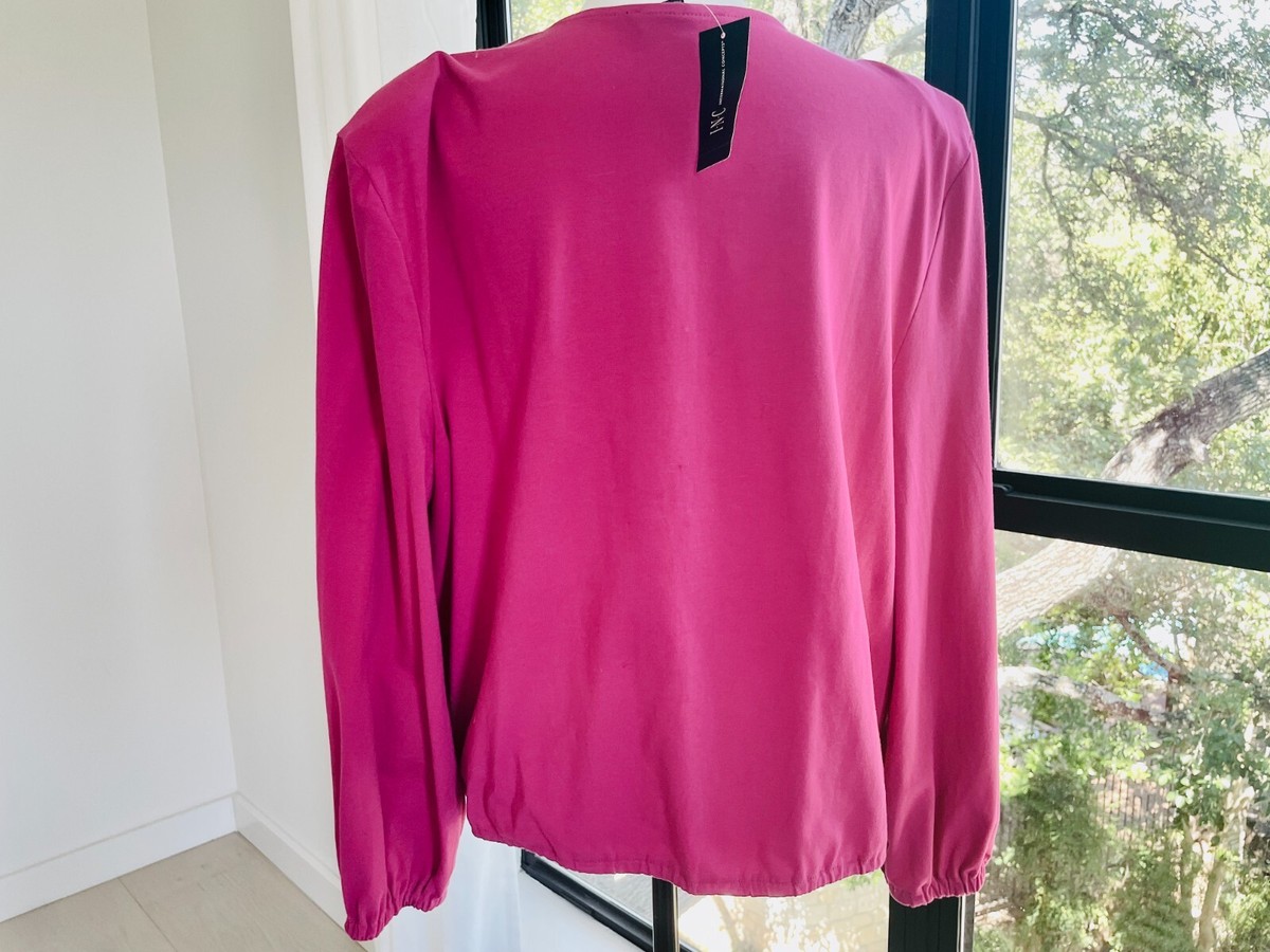 pink surplice top