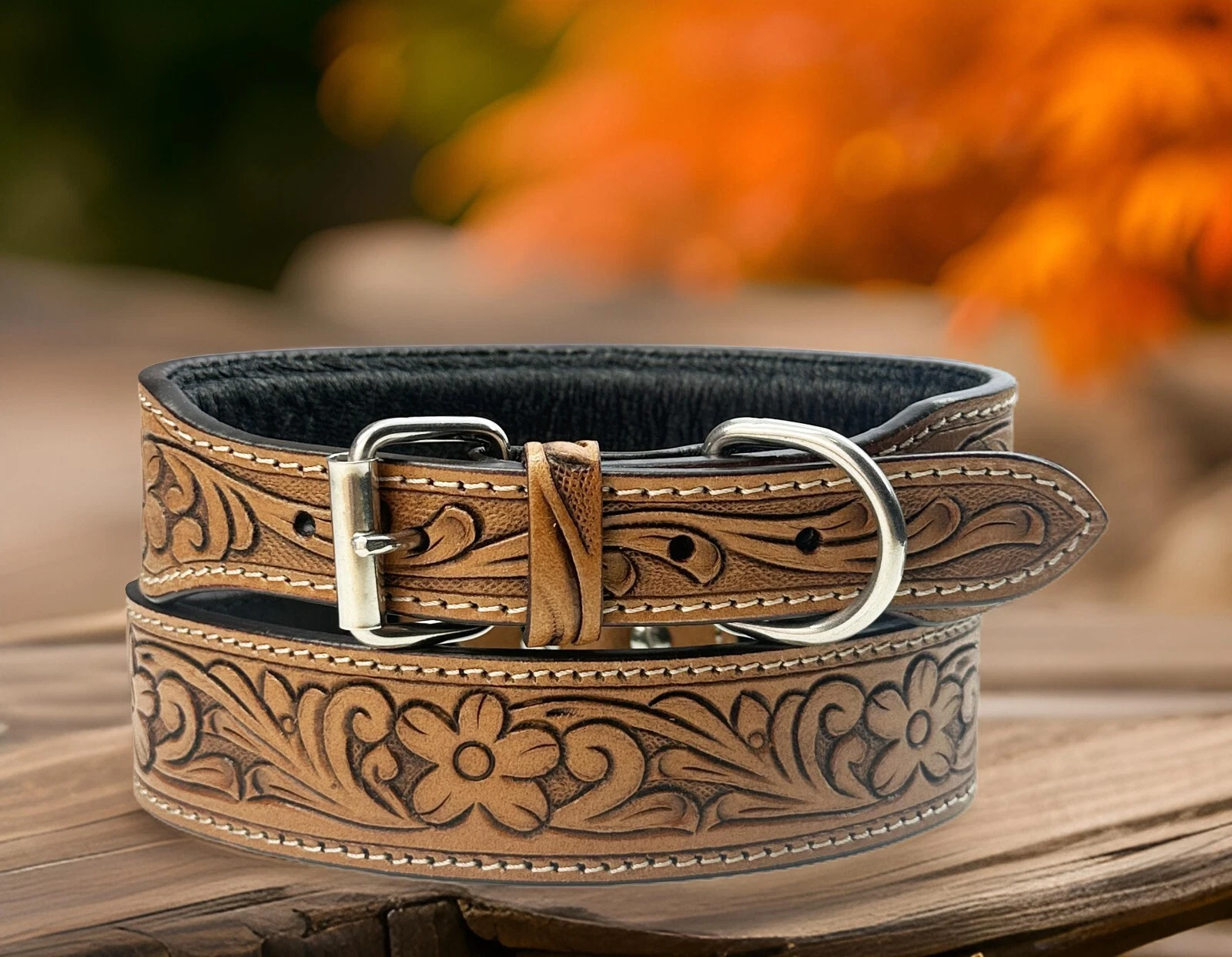 Western Leather Beaded Handmade Pet Dog Collar Heavy Duty Hand Tooled Adjustable
Opens in a new wind