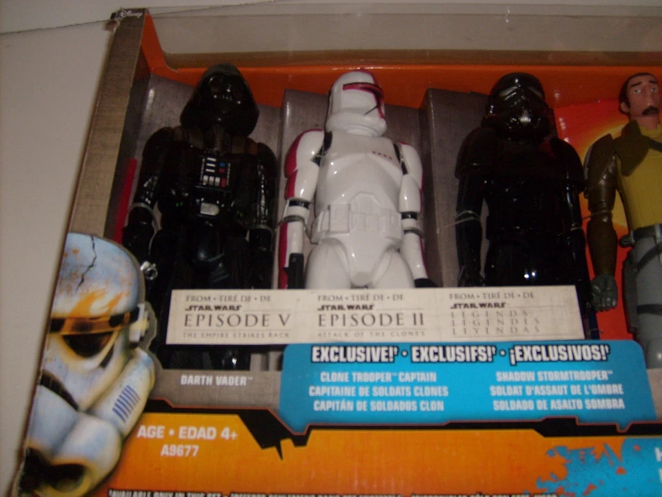 Star Wars Rebels Lote de 6 Figuras Vader Ezra Kanan Shadow Stormtrooper NUEVO Foto 2 de 4
