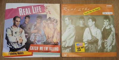 REAL LIFE  - KONVOLUT - 2 X 7'' - SINGLES - VG+++ -
