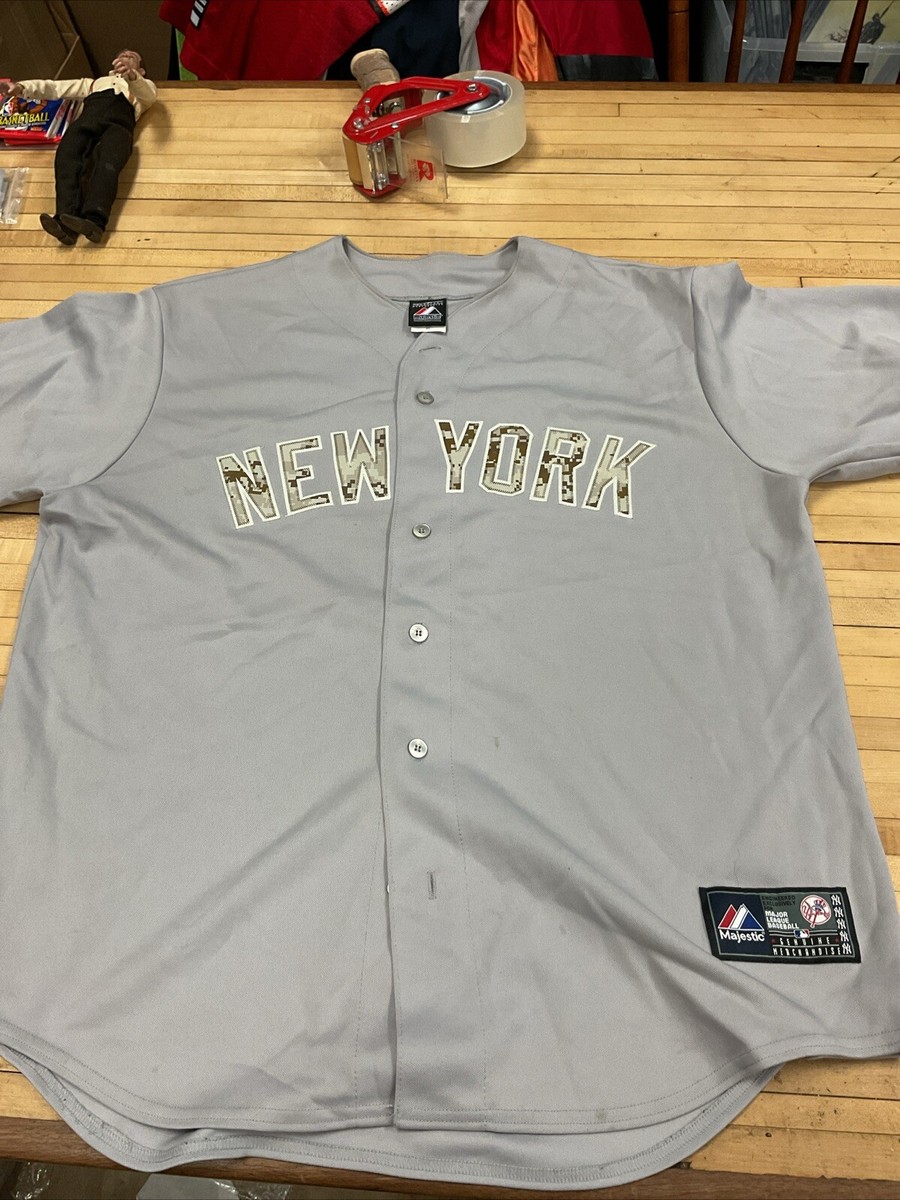 ヤンキース　majestic JETERユニフォーム New York Yankees Derek Jeter Majestic Jersey Captain Arm