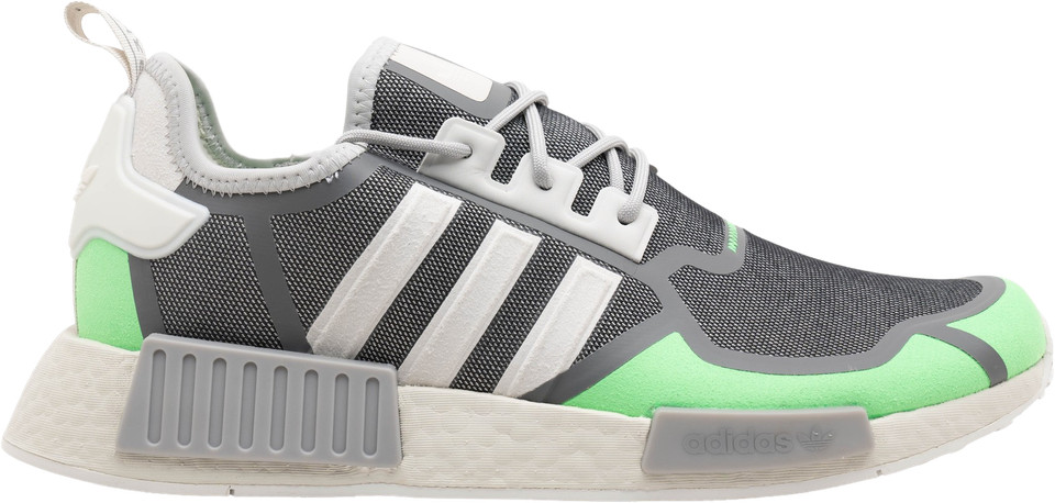adidas NMD_R1 Grey Screaming Green - 1 of 7