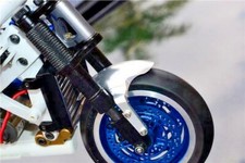 GPM Aluminum Upgrade FRONT WHEEL FENDER For Kyosho HOR Bike -GUN METAL -