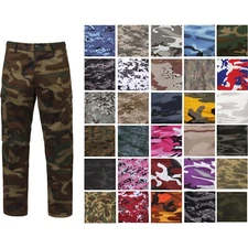 Rothco BDU Pants Camouflage Tactical Uniform 6-Pocket Cargo Military Fatigues