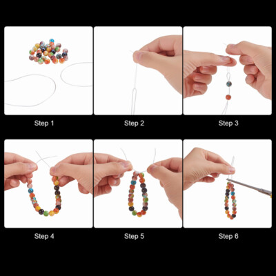 Elastische Saitenkordel Für Schmuck - Klar & Schwarz, 0,5mm Bis 1mm Stärke