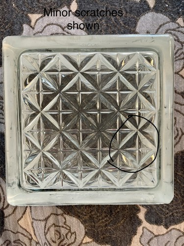 RECLAIMED CUSTOM SET OF 9 WECK WINDOW/SHOWER BLOCKS DIAMOND/CROSS PATTERN GERMAN - Picture 17 of 24