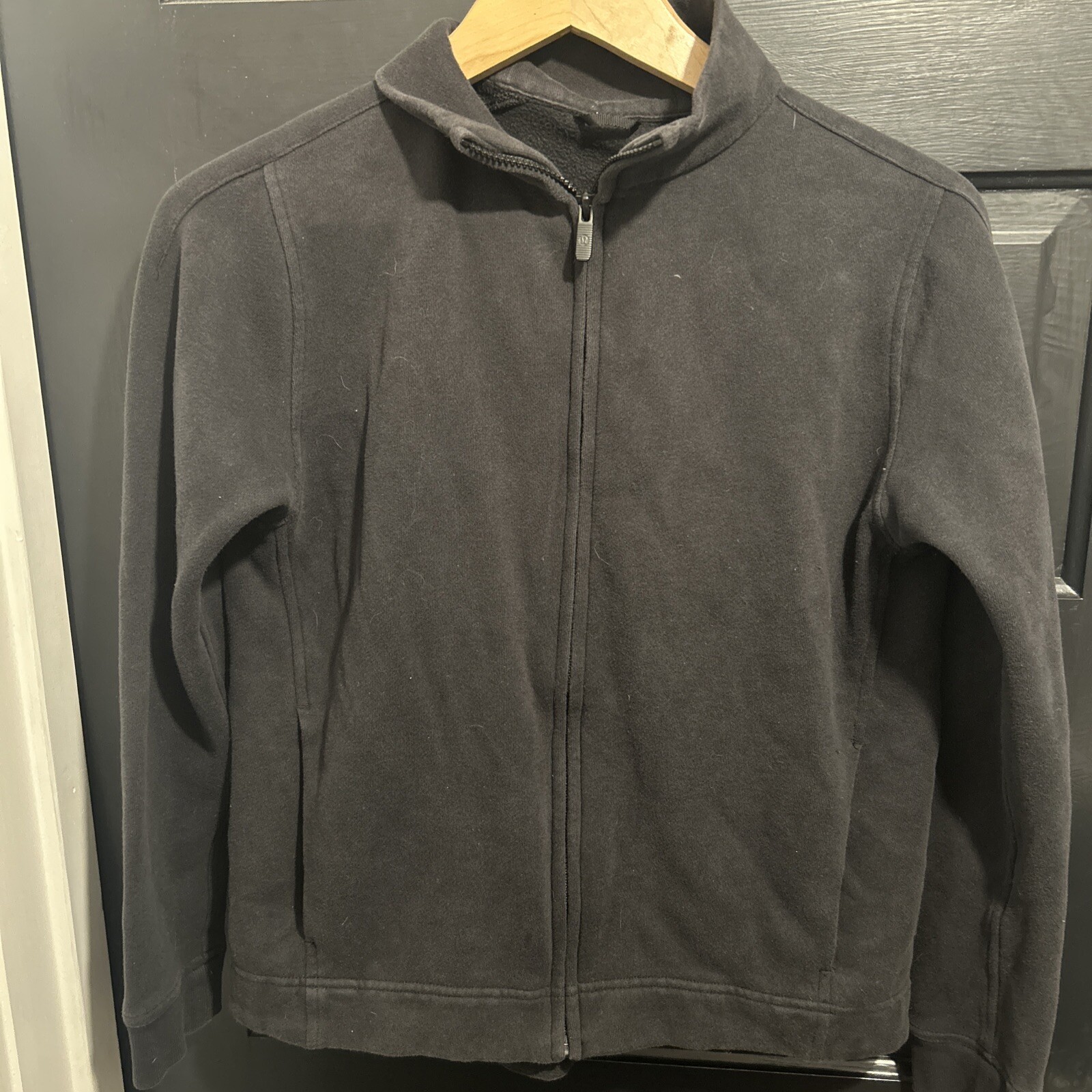 Lululemon Wind Down Jacket Women 6 Black Full Zip Up Athletic Yoga