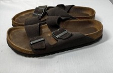Birkenstock Arizona dark brown suede leather soft footbed