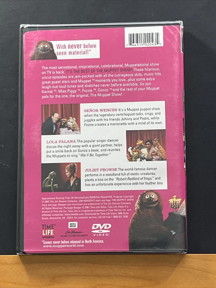 Best of the Muppet Show Senor Wences, Lola Falana, Juliet Prose DVD New Sealed - Image 2 of 2