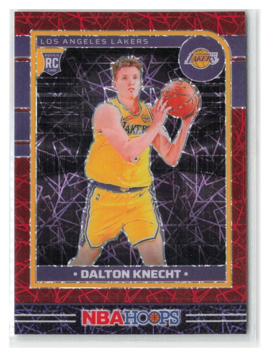 Dalton Knecht 2024 Panini NBA Hoops Premium Red Lazer RC SP SN #/99 #247-LAL