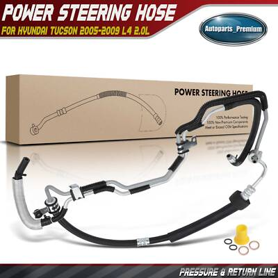 #ad Power Steering Pressure and Return Hose Assy for Hyundai Tucson 05 09 L4 2.0L $91.88