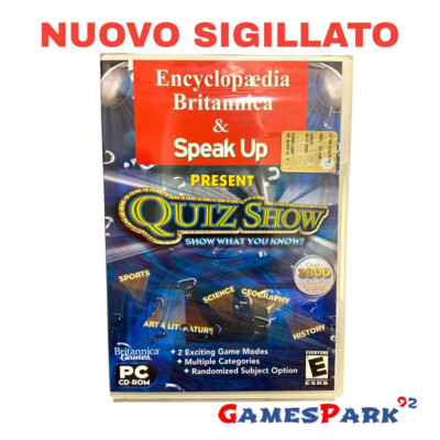 BRITISH ENCYCLOPAEDIA & SPEAK UP PRESENT QUIZ SHOW pc games computer game