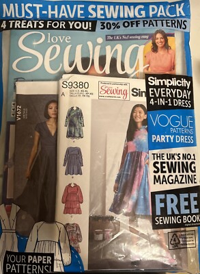 LOVE SEWING MAGAZINE ISSUE 141 2024 + FREE GIFTS - BRAND NEW SEALED (001)