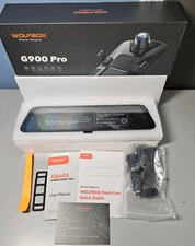 WOLFBOX G840S 12" 4K -WiFi- Touch Screen Rear View Mirror/ Dash Cam Smart Mirror