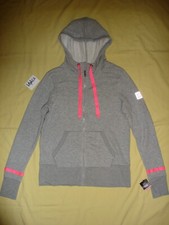 NWT New Victoria's Secret VSX Sport Hoodie Sweat shirt Top Gray L Super Rare