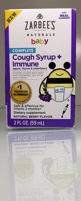 Zarbee S Naturals Baby Complete Cough Syrup Immune Berry Flavor