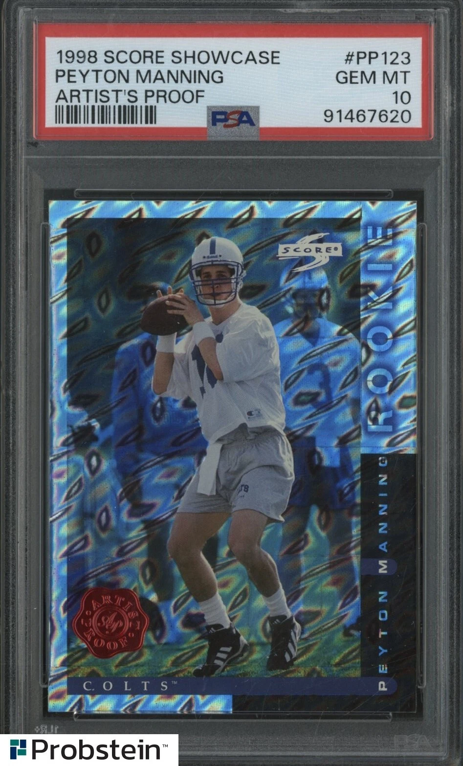Peyton Manning Score Showcase Artist's Proof #PP123 Base