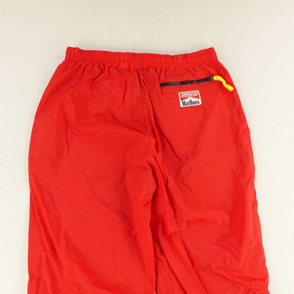 Vintage Marlboro Pants Mens Large Red Windbreaker Tapered Leg