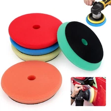 5Pcs Buffing Polishing Pads 6" Backing Plate Compound Buffing Sponge Pads Kit