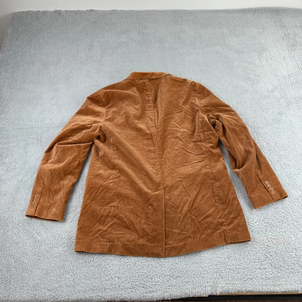 Blazer Alfani Para Hombres 2XL XXL Algodón Gamuza Tostado Marrón Traje Chaqueta Abrigo Deportivo Foto 2 de 4