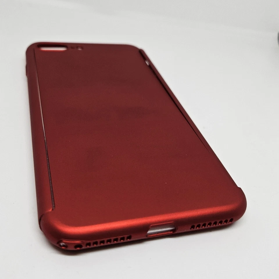 Oretech Funda Cuerpo Completo Plástico Duro Compatible con iPhone 8plus/7plus Rojo Foto 3 de 4
