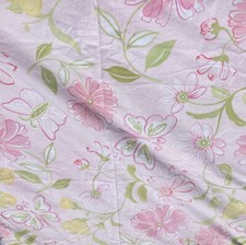 3Pc Pottery Barn Kids Flower Power Butterflies Twin Duvet Cover  2 Shams COTTON