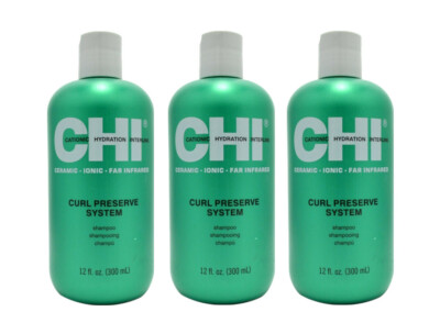CHI Curl Preserve Shampoo 12oz   (Pack of 3)