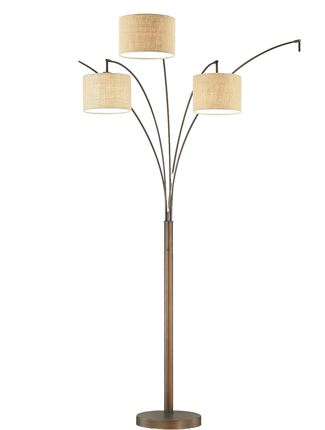 Lámparas de pie modernas de bronce