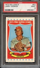 1973 KELLOGG'S 53 LARRY DIERKER PSA MINT 9 