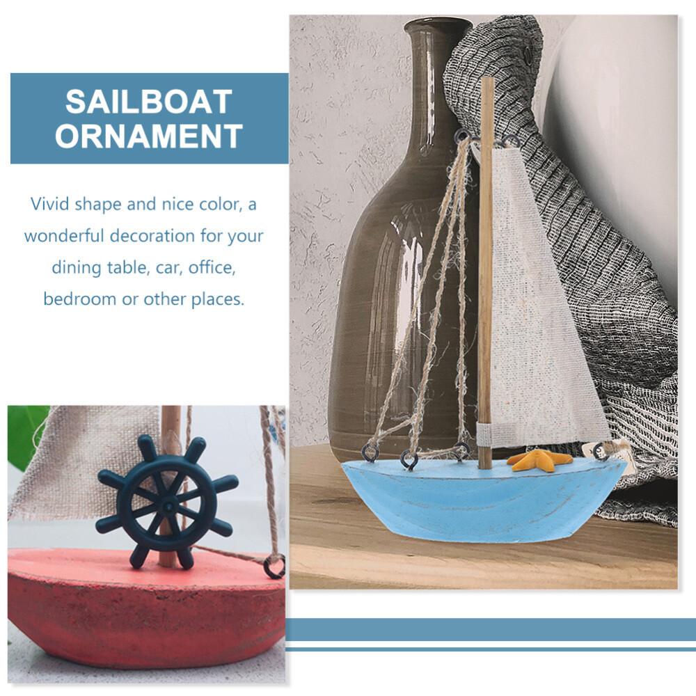 Vintage Nautical Sailboat Wooden Ship Ornaments for Coastal Decor eBay
