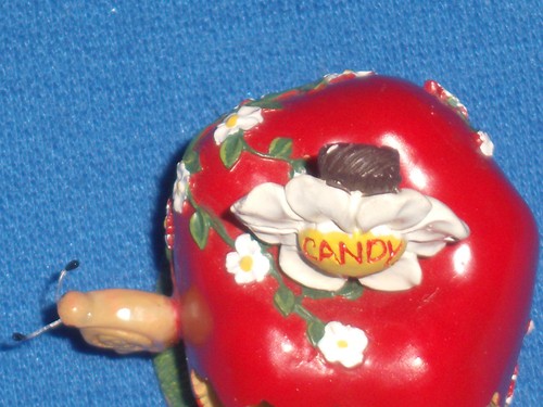 Figura Fitz Floyd Teeny Tiny Tale Get Your Candy Apple Here decoración del hogar #80/3 - Imagen 7 de 8