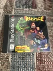 Rampage World Tour - Sony PlayStation 1 PS1 Game & Manual Black Label