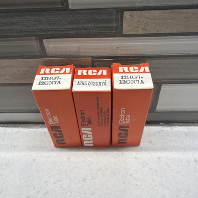 3x VINTAGE ELECTRONIC TUBE RCA 12HG7/12GN7A