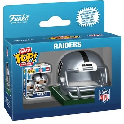 Funko Bitty POP! Las Vegas Raiders NFL Mini-Helmet + Mini-Player